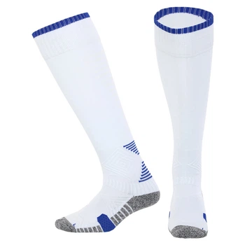 Гетри футбольні дитячі Zelart 661 розмір 28-33 White-Blue