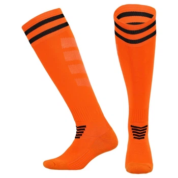 Гетры футбольные мужские Zelart 621 размер 39-44 Orange-Black