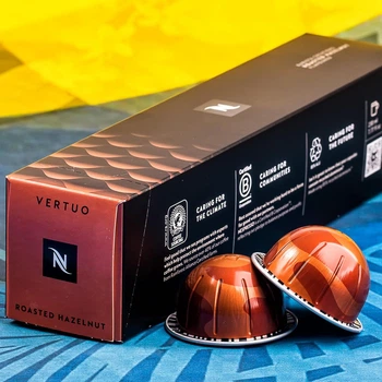 Кофе в капсулах Nespresso Vertuo ROASTED HAZELNUT (вкус лесного ореха), Швейцария (10шт)