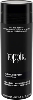 Загущувач керотиновий для рідкого волосся Toppik Black 55 гр. (Чорний)