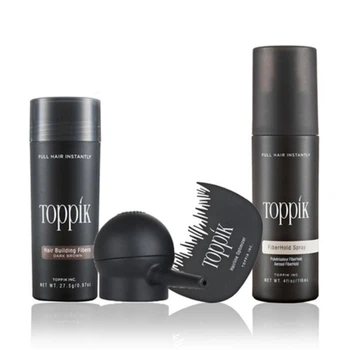 Загущувач для волосся Toppik 27,5 гр + Помпа-Аплікатор Toppik + Лак закріплювач Toppik