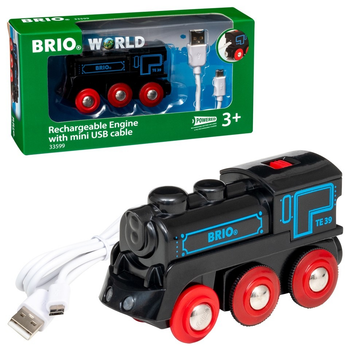 Іграшка Brio Потяг з акумулятором і USB-кабелем для дитячої залізниці (7312350335996)