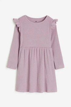 Платье из джерси в рубчик терракотовый H&M 110-116см (400098190)