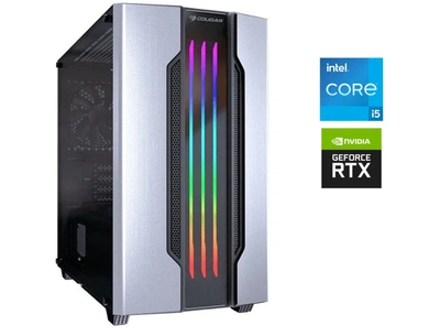 Игровой ПК Cougar Gemini Tower / Intel Core i5-12400F (6 (12) ядер по 2.5 - 4.4 GHz) / 16 GB DDR4 / 1000 GB SSD / nVidia GeForce RTX 4060, 8 GB GDDR6, 128-bit / 700W