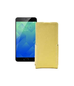 Чохол-флип з екошкіри для телефону Meizu M5 Note Золотий
