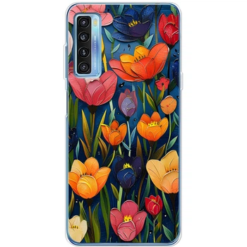 Силіконовий Чохол з Картинкою для TCL 20L Plus Принт (Квіти) (56080-ysm010)
