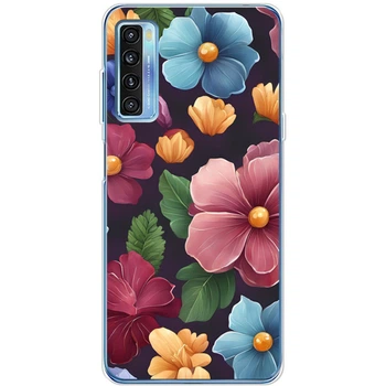 Силіконовий Чохол з Картинкою для TCL 20L Plus Принт (Квіти) (56080-ysm013)