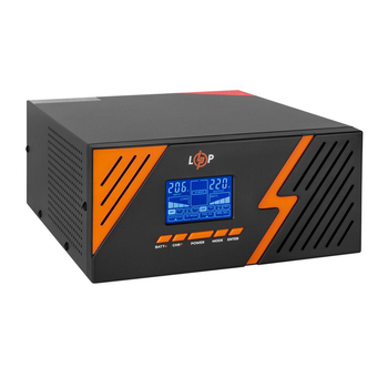 ИБП LogicPower LPM-PSW-1500VA (1050Вт) 12V с правильной синусоидой, Черный