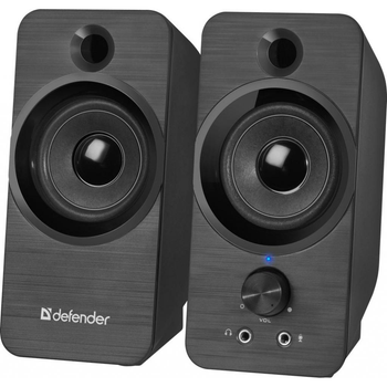 Колонка портативна Defender SPK-190, Black, 8 Вт, 3.5 мм, живлення від USB, регулятор гучності, роз'єм для навушників та мікрофона (65190)
