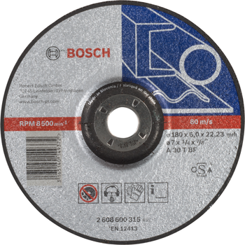 Обдирний круг для металу Bosch 180 x 6 мм (2608600315)