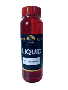 Ліквід Liquid ФРУКТОВИЙ МІКС рідка добавка UKR FISH 300 мл, на прикорм для залучення риби