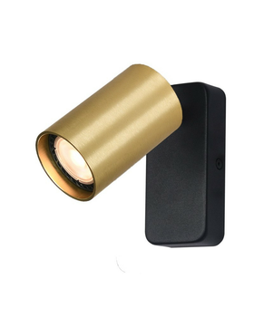 Бра Italux WL-23436-1-BK-GD Nesto GU10 1x10W IP20 Gold