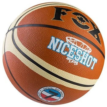 М'яч баскетбольний гумовий помаранчевий зі смугою №7 FOX Nice Shot