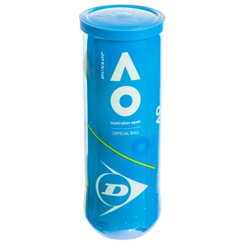 Мяч для большого тенниса DUNLOP AUSTRALIAN OPEN (3шт) (в вакуумной упаковке, салатовый) (DL601354)