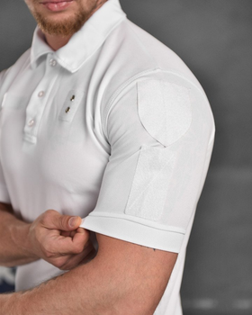 Тактическая футболка Polo White M