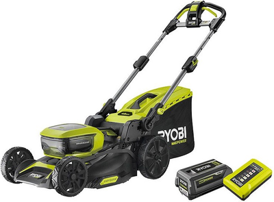 Газонокосарка акумуляторна Ryobi RY36LMX46A-140 MAX POWER 36В 1х4Аг 46см 25-75мм EasyEdge мульчування безщиткова до 700м.кв (5133005586)