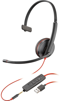 Słuchawki Plantronics Blackwire 3215 USB-A Black (17229173149)