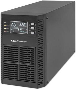 UPS Qoltec Pure Sine Wave 1000W (1000VA) Black (5901878522807)