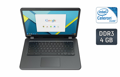 Ноутбук Б-класс Lenovo N42 Chromebook / 14" (1366x768) TN / Intel Celeron N3060 (2 ядра по 1.6 - 2.48 GHz) / 4 GB DDR3 / 16 GB SSD / Intel HD Graphics 400 / WebCam / HDMI б/у