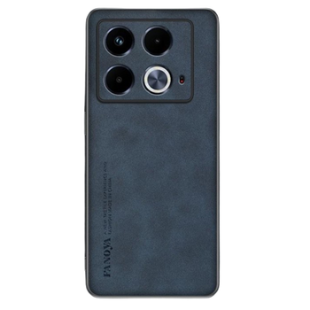 Кожаный чехол - накладка Fanoya для Infinix Note 40 blue