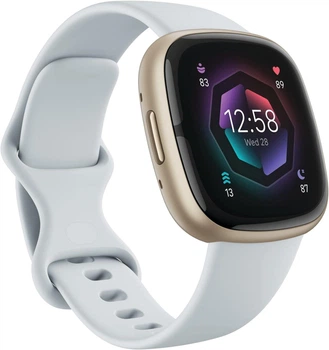 Смарт-часы Fitbit Sense 2 Blue Mist/Soft Gold (FB521GLBM) Б/У