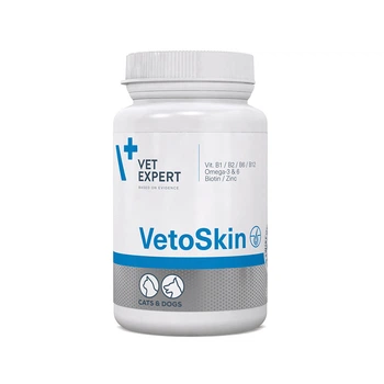 Витаминно-минеральный комплекс для кошек и собак Вет Эксперт Ветоскин Vet Expert VetoSkin для поддержания здоровья кожи и качества шерсти 90 капс (200539)