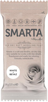 Пластика самозастывающая Smarta Белая 100 г (8682923974068)