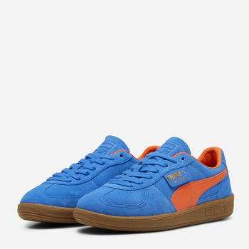 Sneakersy męskie skórzane Puma Palermo 39646325 44 (10UK) Niebieski/Pomarańczowy (4067979581189)