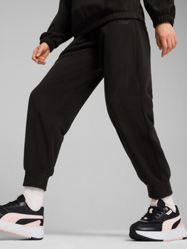 Спортивні штани теплі жіночі Puma Ess Elevated Pants 68153201 S Чорні (4067981465330)