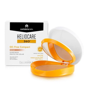 Солнцезащитная компактная пудра SPF 50 Cantabria Labs Heliocare 360 для комбинированной кожи бежевый 10 г.