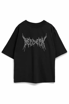 Футболка оверсайз мужская со стразами Berserk v 3 XL Чёрный