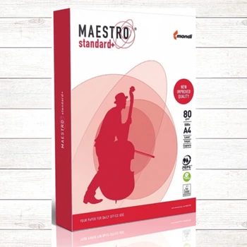 Папір офісний MAESTRO Standard + А4 80г/м2, 500арк., клас В