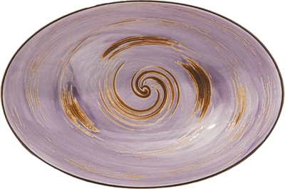 Блюдо овальное глубокое Wilmax Spiral Lavander 25х16.5х6 см 570 мл (WL-669740/A)