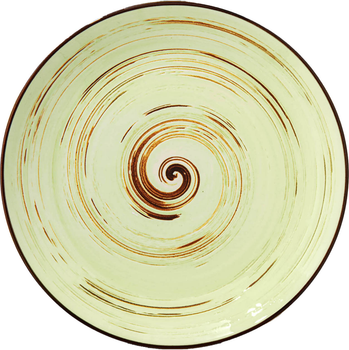 Тарілка кругла Wilmax Spiral Pistachio 20.5 см (WL-669112 / A)