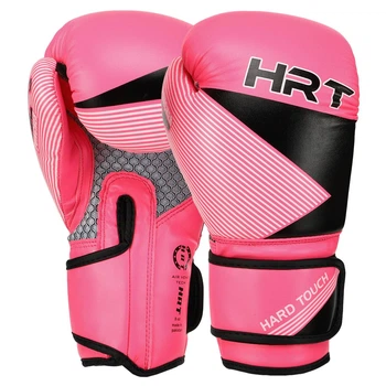 Перчатки боксерские детские на липучке Hard Touch Boxing 7709 размер 4 унции Pink-Black