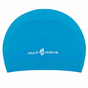 Шапочка для плавания детская текстильная Mad Swim Lycra Junior Action 052001 Light Blue
