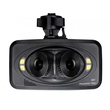 Відеореєстратор із камерою заднього виду PanoraMic H6000 Driving Recorder Чорний