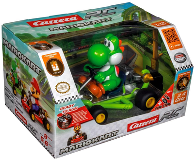 Машинка Carrera Mario Kart RC Pipe Kart Yoshi (9003150128854)