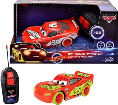 Lightning McQueen Dickie Jada Toys RC Cars Glow Racers (4006333086427)