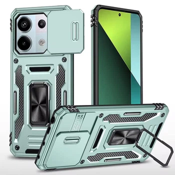 Удароміцний чохол Camshield Army Ring для Xiaomi Redmi Note 13 Pro 4G / Poco M6 Pro 4G Зелений / Light Green