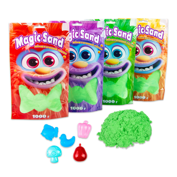 Кінетичний пісок Strateg Magicsandвпакеті39404-2зелений,1кг