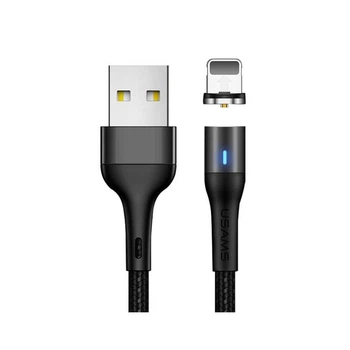 Кабель Usams Lightning Aluminum Alloy Магнітний US - Sj333 U29 |1m, 2.4A| black