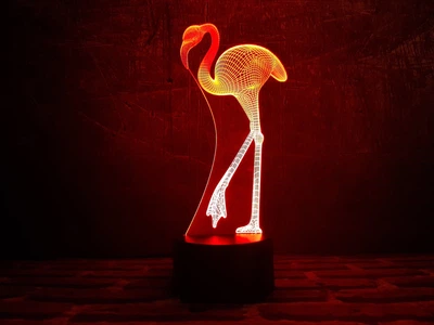 Змінна пластина для 3D-нічника "Фламінго" 3DTOYSLAMP