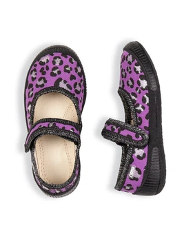 Туфлі дитячі DARIA фіолетовий леопард 22