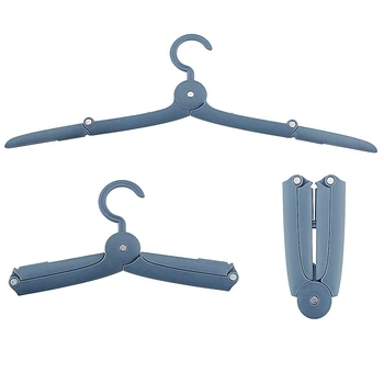 Складная вешалка плечики для одежды Coat Hanger синий
