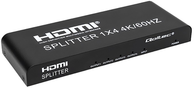 Розгалужувач Qoltec Splitter 4 x HDMI 4K x 2K активний (5901878517995)