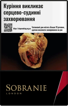 Блок цигарок Sobranie Blacks x 10 пачок (4820000539708)