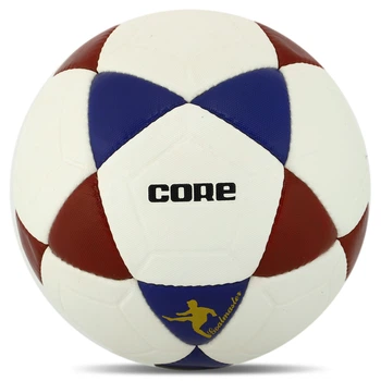 М'яч футбольний №5 PU ламін. CORE BRILIANT SUPER (№5, 4 сл., зшитий вручну, Білий-бордовий) (FB-8167_Білий-бордовий)