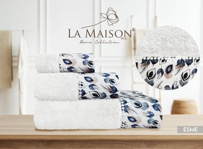 Подарочный набор полотенец La Maison, 3 шт. с ароматом Esme Ekru