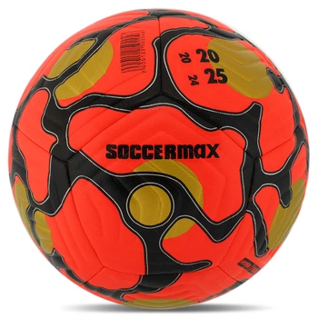 Мяч футбольный профессиональный №5 HYBRID SOCCERMAX (PU, оранжевый) (FB-4364_Оранжевый)